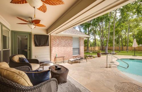Montgomery House | Montgomery Home with Yard, Pool and Hot Tub!