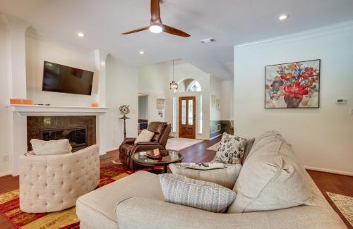 Montgomery House | Montgomery Home with Yard, Pool and Hot Tub!