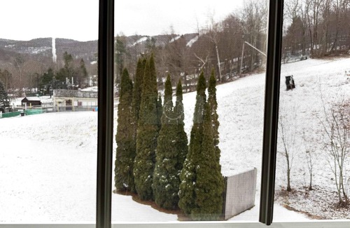 Hancock Apartment | Mountain View Suite at Jiminy Peak - Ski On Off - Near Elevator, Pool, and Lobby