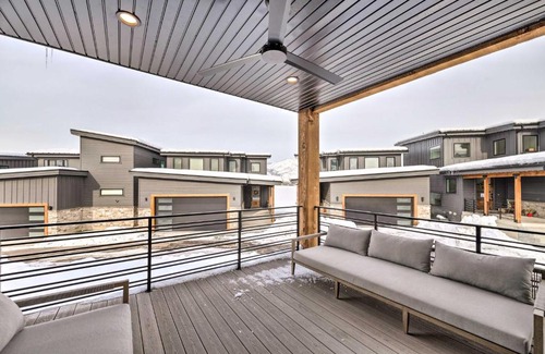 Ogden House | Mountain-View Townhome Near Powder Mountain!