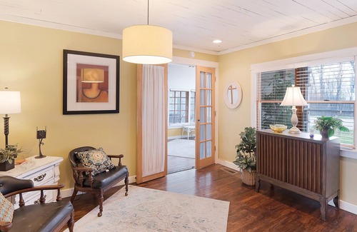 Lookout Mountain House | Mountain view home with a hot tub, washer/dryer, central AC, deck