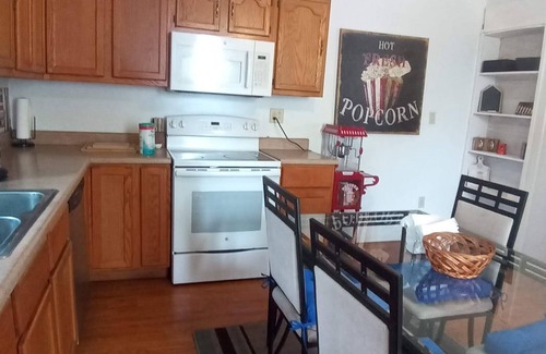 Belleville Apartment | Movie theater theme lodge, duplex 20 minutes from STL and Scott air Force Base