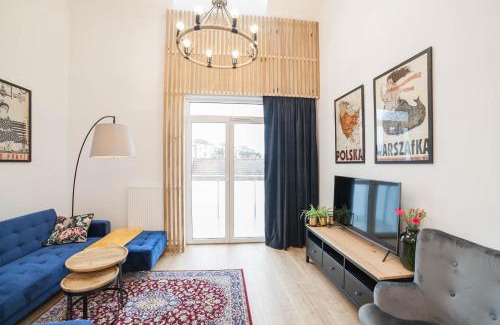 Mragowo Apartment | Mrągowo dwupoziomowy Apartament Indygo 85m2 z widokiem na jezioro