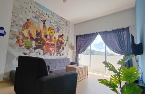Tanah Rata Apartment | Muji Style brick themed Cameron Highland Homestay FREE Netflix