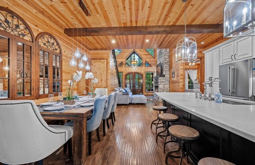 Broken Bow Cabin | Muti Level Deck| Playset, Game Room, Creek