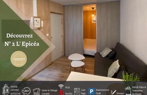 Bethune Apartment | N°2 L'épicéa - Appart Hôtel La Maison Sévigné