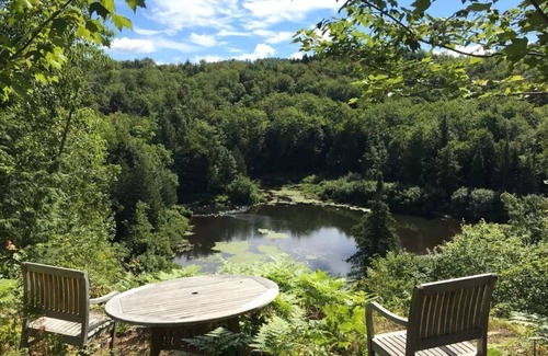 Saint-Etienne-De-Bolto Cabin | Nature eco-lodge with water view: La Mésange
