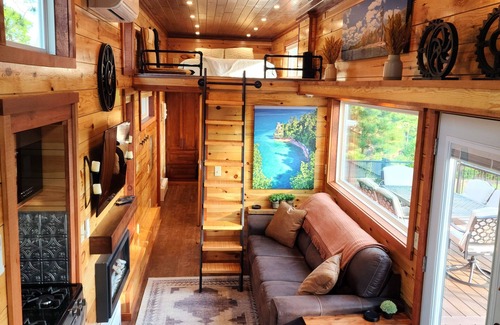 Au Train House | Near Pictured Rocks and trails, On the Au Train River, has private hot tub