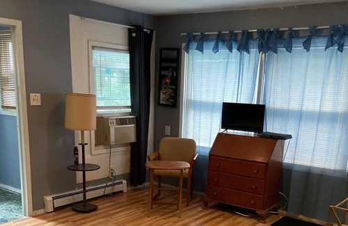 Shirley House | Near Smith Point Beach. Furnished private studio apartment.
