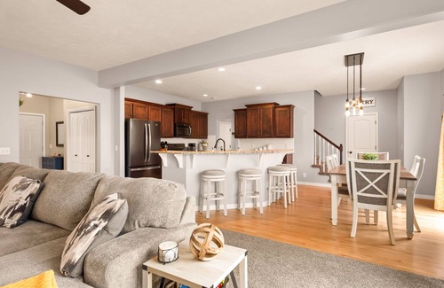 Sarpy County House | Nebraska Charm: 5BR Home with Smart Touches