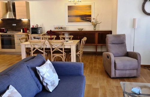 Karavomylos Apartment | NEFELI - Ocean front view/lavish decoration /10m to water/115m2