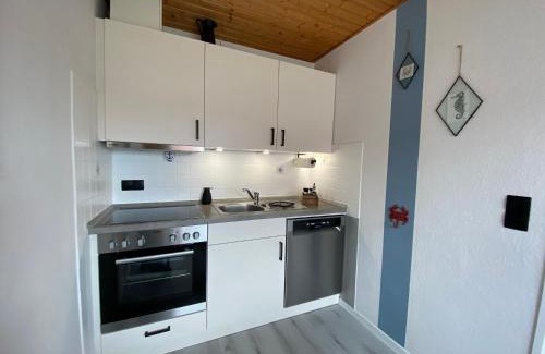 Neßmersiel Apartment | Nessmersiel, Ferienwohnung mit Balkon in Deichnähe, Wallbox, renoviert