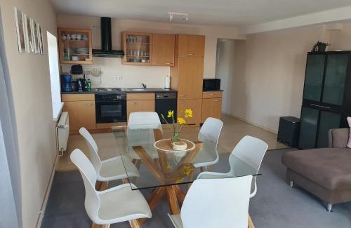 Schwerin Apartment | Neumühler Hof- Ferienwohnung "Thomas" 3 Zimmer,3 Bäder mit Dusche, kostenfreie Parkplätze vor dem Haus