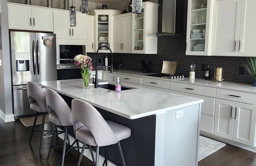 Crockery Township Condo | New condo on large swimming pond with double kayak