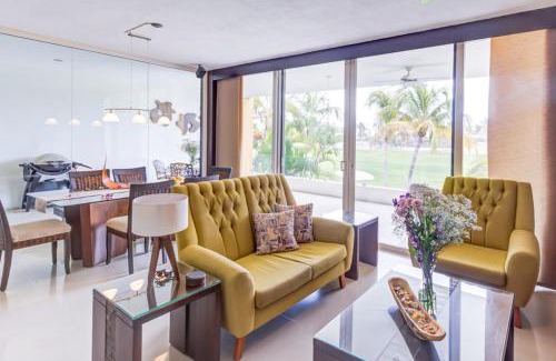 Nuevo Vallarta Apartment | NEW El Tigre Community with Shared Pool and Golf views