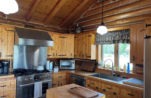 Hessel Cabin | NEW LISTING! WATERFRONT LAKE HURON w/covered dock. Close to Mackinac Island
