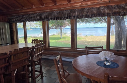 Hessel Cabin | NEW LISTING! WATERFRONT LAKE HURON w/covered dock. Close to Mackinac Island