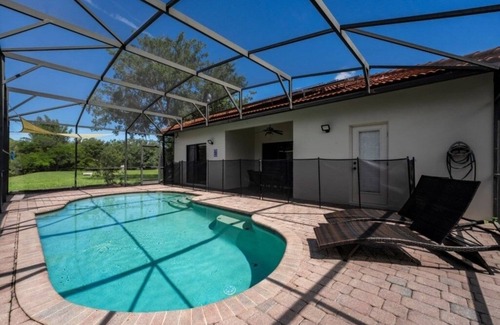 Four Corners Villa | NEW! Modern 4BR South Facing Pool Home Near Disney