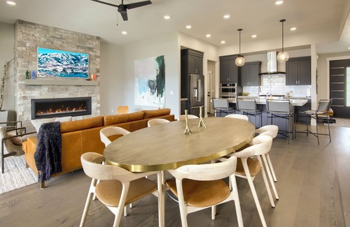 Hideout House | New Mountain Modern | 2 Living Spaces | Hot Tub | Ski Views