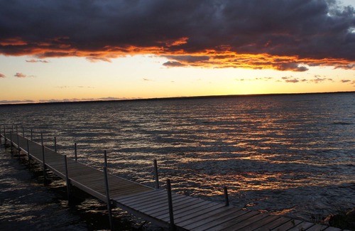 Onaway Cabin | New Private Lakefront Cottage on Black Lake