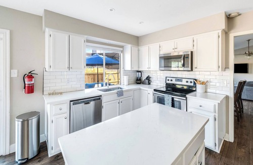 Universal City House | NEW! Private Pool Oasis, 2 Patios, Games & Charm – 5 Mins to Randolph AFB