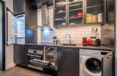 Sofia City Center Apartment | New Soho 13- Top Center Black & White