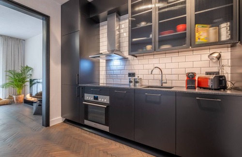 Sofia City Center Apartment | New Soho 13- Top Center Black & White