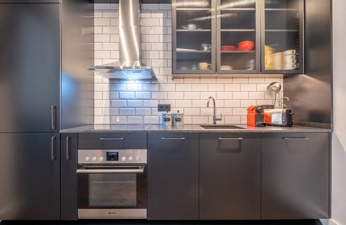 Sofia City Center Apartment | New Soho 13- Top Center Black & White