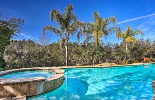 Valley Center Cabin | NEW! Sweet Cabin w/ Community Pool - Pets Welcome!