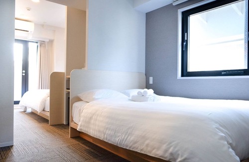 Higashiogu Hotel | NEW TOKYO DELUXE DOUBLE BEDS MAX4 METRO WIFI D25/Arakawa-ku Tokyo