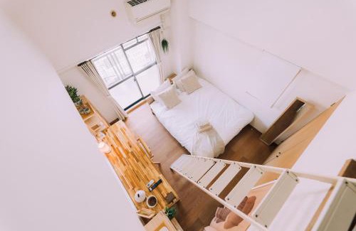 Hakata-ku Apartment | New! Top 7th floor 702 Japandi loft in Prime Location