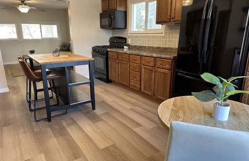 Clear Lake House | Newly remodeled 3 bedroom home. Steps from the legendary Surf Ballroom Sleeps 8!