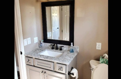 LaPlatte I House | Newly remodeled Beachfront home on privately owned lake .