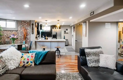 Cheesman Park Apartment | Newly remodeled garden-level suite near downtown in Cheesman Park neighborhood.