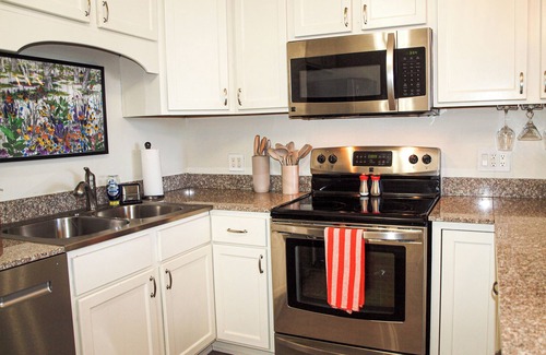 Downtown Omaha Condo | Newly Renovated Cozy Condo in Midtown Crossing
