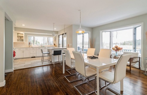 North Haven House | Newly renovated Sag Harbor home with beautiful bay view, Gunite pool & hot tub