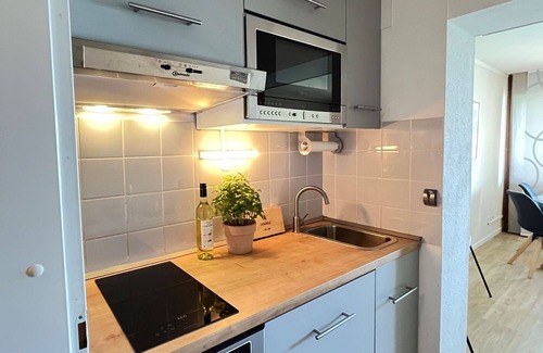Loffingen Apartment | Nice apartment for 3 guests with WIFI, pool, TV, balcony, pets allowed, panoramic view and parking