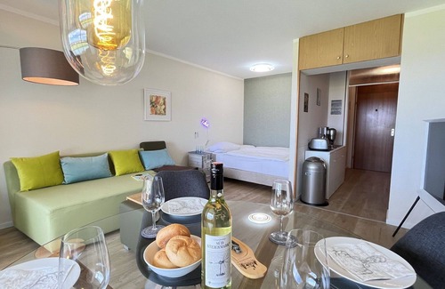 Loffingen Apartment | Nice apartment for 3 guests with WIFI, pool, TV, balcony, pets allowed, panoramic view and parking