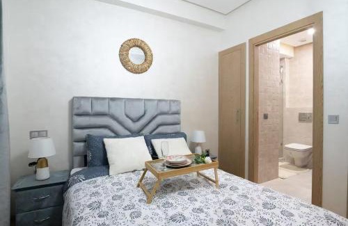 Ain Harrouda Apartment | Nice & Comfortable 2BHK panoramic balcony with swimming pool