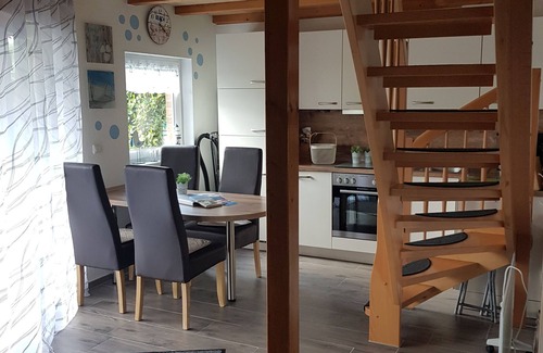 Travemuende House | Nice holiday home with a fireplace and free WiFi right on the Baltic Sea beach