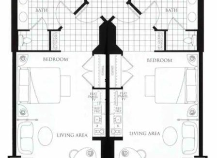 Las Vegas Apartment | NO RESORT FEES-MGM StripView Adjoining Suites F1 View