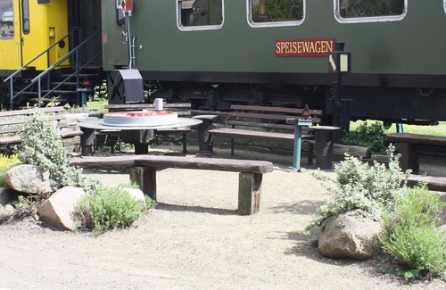 Pasewalk Cottage | Nordic fairy tales - The dragon 12 - zz Lokschuppen Pasewalk overnight experience in a sleeping car