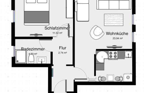 Buedelsdorf Apartment | Nordlicht - moderne Fewo im Souterrain