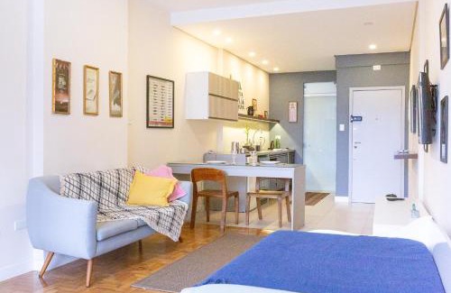 Consolacao Apartment | NOVO Studio aconchegante Roosevelt - metrô república