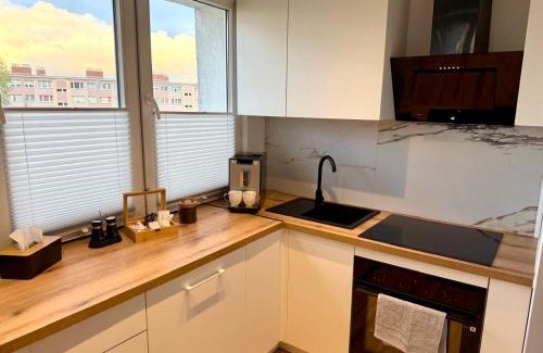 Szczecinek Apartment | Nowoczesne, jasne, trzypokojowe mieszkanie-pełne wyposażenie, Wi-fi, parking