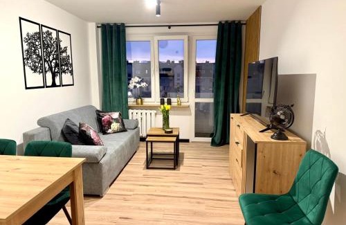 Szczecinek Apartment | Nowoczesne, jasne, trzypokojowe mieszkanie-pełne wyposażenie, Wi-fi, parking