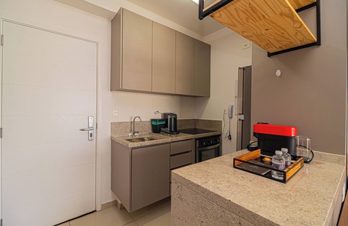 Brooklin Paulista Apartment | Nude - Famous Apartment in Habitarte Brooklin for 3 people