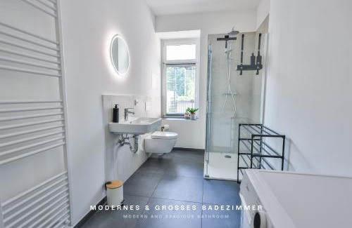 Gohlis-Mitte Apartment | NUVANA Moderne 3-Zimmer Wohnung mit Balkon, Arbeitsplatz & 10min zur Innenstadt