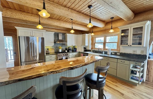 Clark House | nWelcome to this stunning, Swedish coped log home just outside Clark Colorado.