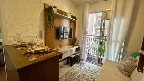 Panamby Apartment | O mais completo Studio com sacada prox Tokio Marine Hall